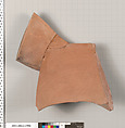 Terracotta fragment of an amphora (jar), Terracotta, Greek, Attic