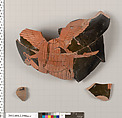 Terracotta fragments of a hydria: kalpis (water jar)?, Terracotta, Greek, Attic