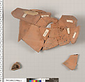 Terracotta fragments of a hydria: kalpis (water jar)?, Terracotta, Greek, Attic