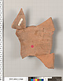 Terracotta fragment of a Nolan neck-amphora (jar), Terracotta, Greek, Attic
