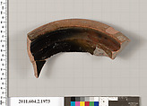 Terracotta fragment of a Nolan neck-amphora (jar)?, Terracotta, Greek, Attic