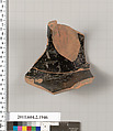 Terracotta fragment of a Nolan neck-amphora (jar), Terracotta, Greek, Attic