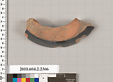 Terracotta fragment of a psykter (vase for cooling wine)?, Terracotta, Greek, Attic