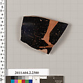Terracotta fragment of an oinochoe: chous (jug)?, Terracotta, Greek, Attic