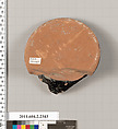 Terracotta fragment of an oinochoe (jug)?, Terracotta, Greek, Attic