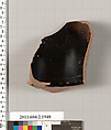 Terracotta fragment of a Nolan neck-amphora (jar), Terracotta, Greek, Attic