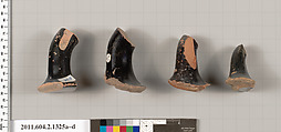 Terracotta fragments of skyphoi (deep drinking cups), Terracotta, Greek, Attic