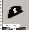Terracotta fragment of a kylix (drinking cup), Terracotta, Greek, Attic