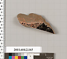 Terracotta fragment of a stamnos (jar), Terracotta, Greek, Attic