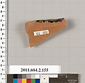 Terracotta fragment of a stamnos (jar), Terracotta, Greek, Attic