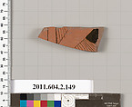 Terracotta fragment of a stamnos (jar), Terracotta, Greek, Attic
