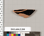Terracotta fragment of a stamnos (jar), Terracotta, Greek, Attic
