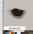 Terracotta fragment of a stamnos (jar), Terracotta, Greek, Attic