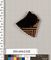 Terracotta fragment of a pelike (jar), Terracotta, Greek, Attic