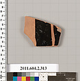 Terracotta fragment of a column-krater (bowl for mixing wine and water), Terracotta, Greek, Attic