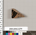 Terracotta fragment of a volute-krater (bowl for mixing wine and water), Terracotta, Greek, Attic