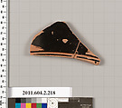 Terracotta fragment of a stamnos (jar), Terracotta, Greek, Attic