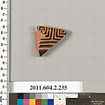 Terracotta fragment of a stamnos (jar), Terracotta, Greek, Attic