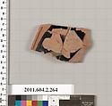Terracotta fragment of a stamnos (jar), Terracotta, Greek, Attic