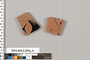 Terracotta fragments of a stamnos (jar), Terracotta, Greek, Attic