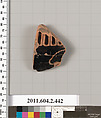 Terracotta fragment of a stamnos (jar), Terracotta, Greek, Attic