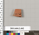 Terracotta fragment of a column-krater (bowl for mixing wine and water), Terracotta, Greek, Attic