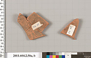 Terracotta fragments of a pelike (jar), Terracotta, Greek, Attic
