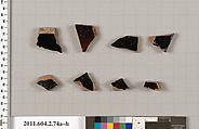Terracotta fragments of pots, Terracotta, Greek, Attic