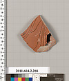 Terracotta fragment of a column-krater? (bowl for mixing wine and water), Terracotta, Greek, Attic