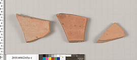 Terracotta fragments of pots, Terracotta, Greek, Attic