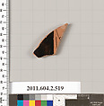 Terracotta fragment of a column-krater (bowl for mixing wine and water), Terracotta, Greek, Attic