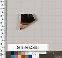 Terracotta fragment of a column-krater (bowl for mixing wine and water), Terracotta, Greek, Attic