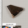 Terracotta fragment of a column-krater (bowl for mixing wine and water), Terracotta, Greek, Attic