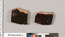 Terracotta fragments of column-kraters (bowls for mixing wine and water), Terracotta, Greek, Attic