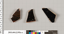 Terracotta fragments of column-kraters (bowls for mixing wine and water), Terracotta, Greek, Attic