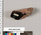 Terracotta fragment of a column-krater (bowl for mixing wine and water), Terracotta, Greek, Attic