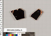 Terracotta fragments of column-kraters (bowls for mixing wine and water), Terracotta, Greek, Attic