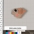 Terracotta fragment of a bell-krater (bowl for mixing wine and water), Terracotta, Greek, Attic