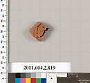 Terracotta fragment of a bell-krater (bowl for mixing wine and water), Terracotta, Greek, Attic