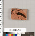 Terracotta fragment of a calyx-krater (bowl for mixing wine and water), Terracotta, Greek, Attic