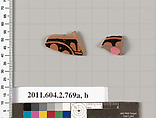 Terracotta fragments of calyx-kraters (bowls for mixing wine and water), Terracotta, Greek, Attic