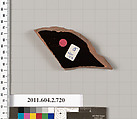 Terracotta fragment of a calyx-krater (bowl for mixing wine and water), Terracotta, Greek, Attic