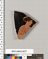 Terracotta fragment of a bell-krater (bowl for mixing wine and water), Terracotta, Greek, Attic