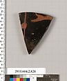 Terracotta fragment of a bell-krater (bowl for mixing wine and water), Terracotta, Greek, Attic