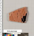 Terracotta fragment of a bell-krater (bowl for mixing wine and water), Terracotta, Greek, Attic