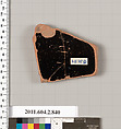 Terracotta fragment of a bell-krater (bowl for mixing wine and water), Terracotta, Greek, Attic