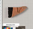 Terracotta fragment of a calyx-krater (bowl for mixing wine and water), Terracotta, Greek, Attic