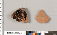 Terracotta fragments of calyx-kraters (bowls for mixing wine and water), Terracotta, Greek, Attic