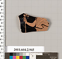 Terracotta fragment of an oinochoe (jug), Terracotta, Greek, Attic