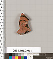 Terracotta fragment of an oinochoe (jug), Terracotta, Greek, Attic